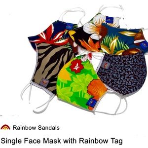 Rainbow Sandals Face Mask